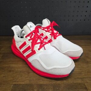 Adidas Ultraboost DNA Lego Men Size 9.5 White Red Running Shoes GV7732